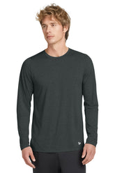 New Era ® Series Performance Long Sleeve Crew Tee - Graphite - XS